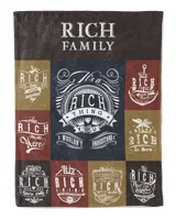 RICH BLANKET F1 Cozy Plush Fleece Blanket white 30x40in