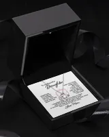 To My Daughter - Love From Mom Love Knot Silver Necklace no-gift-wrap standard-box