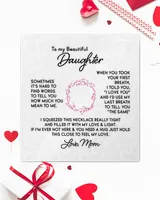 To My Daughter - Love From Mom Love Knot Silver Necklace no-gift-wrap standard-box