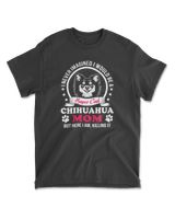 super cool chihuahua mom Men's Standard T-Shirt black s