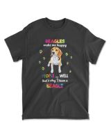 Beagles make make happy Men's Standard T-Shirt black s