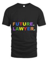 Future Lawyer Law School Unisex Standard T-Shirt black s