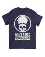 Don't Panic Be Organic (Earth Day Slogan T-Shirt) Unisex Standard T-Shirt navy s