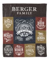 BERGER BLANKET F1 Cozy Plush Fleece Blanket white 30x40in