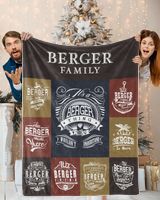 BERGER BLANKET F1 Cozy Plush Fleece Blanket white 30x40in