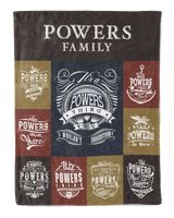 POWERS BLANKET F1 Cozy Plush Fleece Blanket white 30x40in