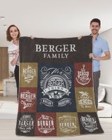 BERGER BLANKET F1 Cozy Plush Fleece Blanket white 30x40in