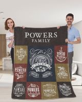 POWERS BLANKET F1 Cozy Plush Fleece Blanket white 30x40in