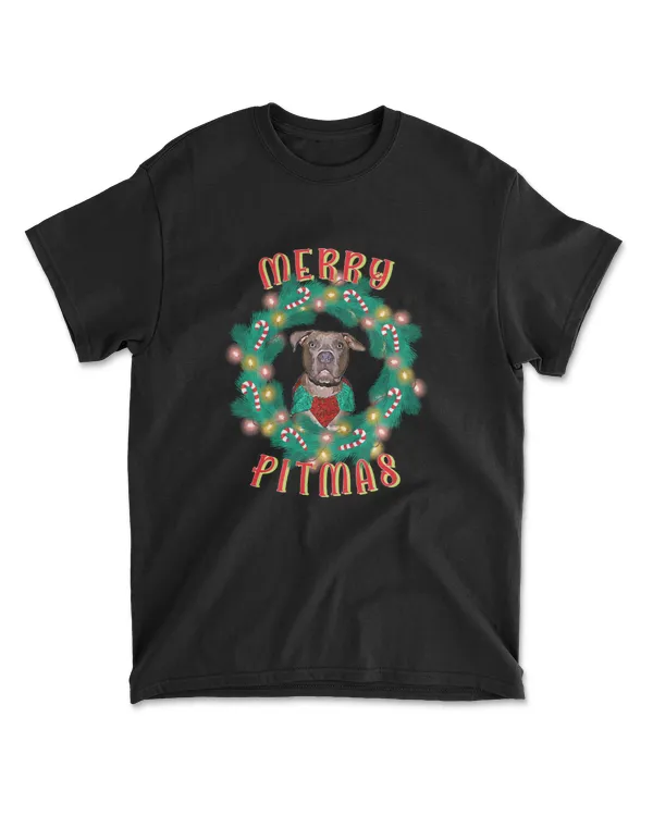 Merry Pitmas Pitbull Dog Christmas Candy C