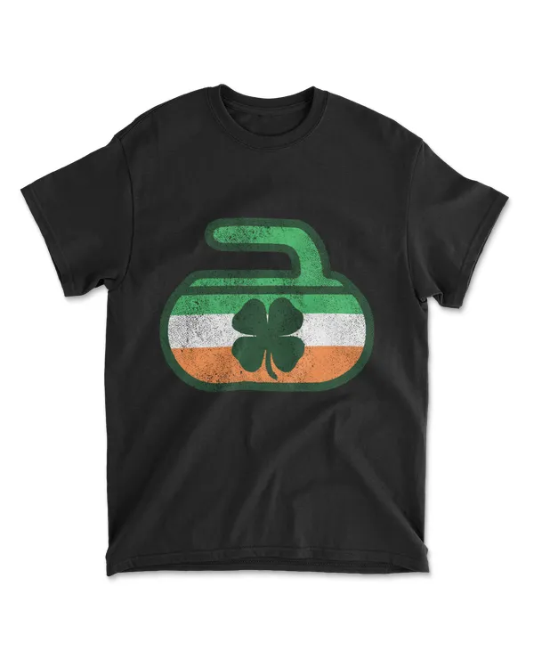 Curling Shamrock St Patrick's Day Irish Ir