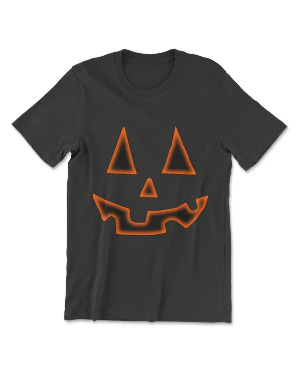 Pumpkin Halloween Shirts For Men Women Jack O Lantern Face T-Shirt