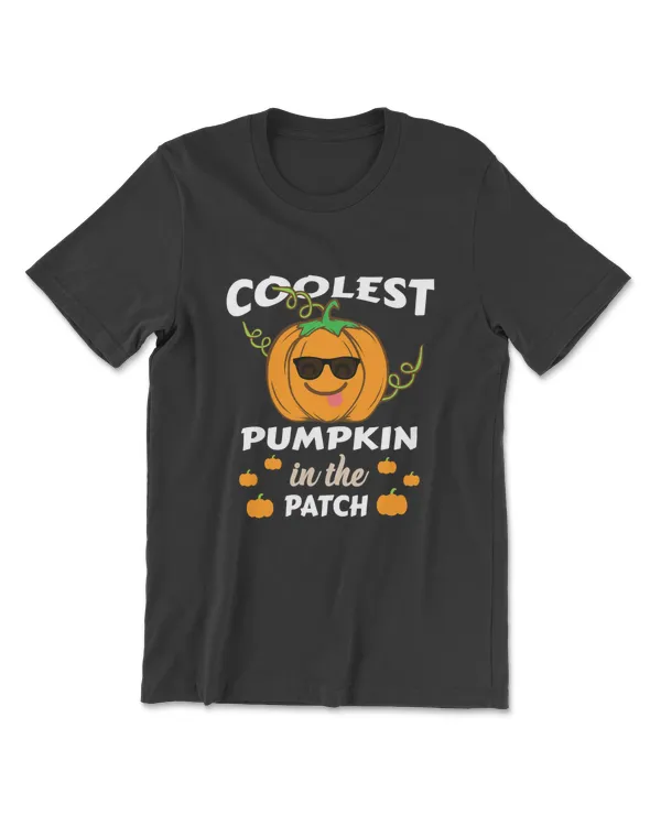 Coolest Pumpkin In The Patch Funny Halloween Design T-Shirt
