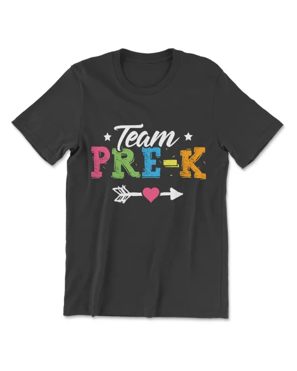 Team Pre-K Shirt PreSchool Teacher Student Back To School T-Shirt