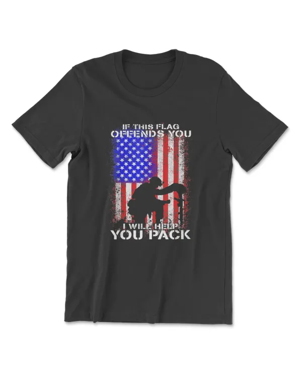 If This Flag Offends You Ill Help You Pack Us Flag 4th July