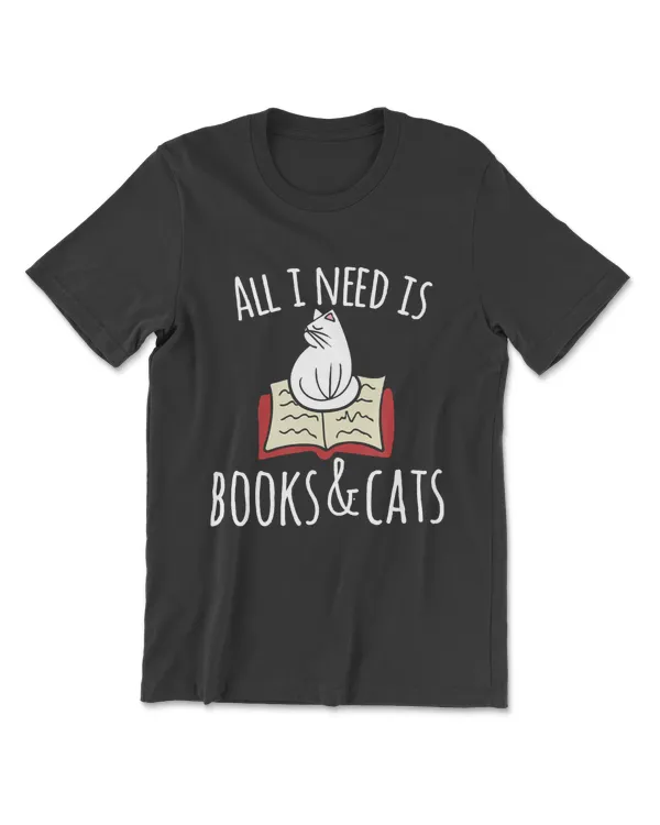 All I Need Is Books & Cats  Books And Cats Art