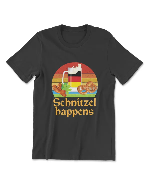 Schnitzel Happens Prost Beer German Flag Oktoberfest Mug T-Shirt