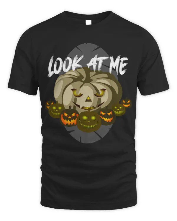 Halloween monster pumpkin look at me