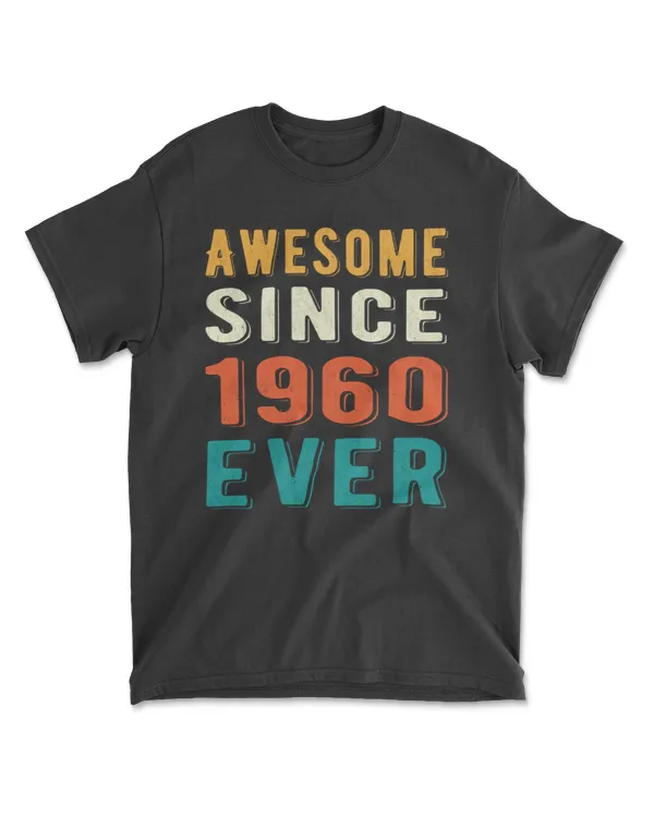 Awesome since 1960 ever Retro style 61th birthday gift