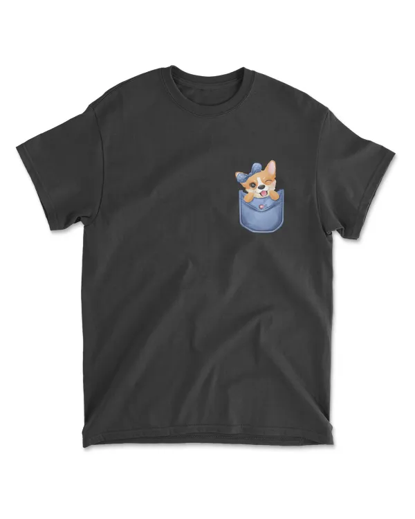 corgi in pocket
