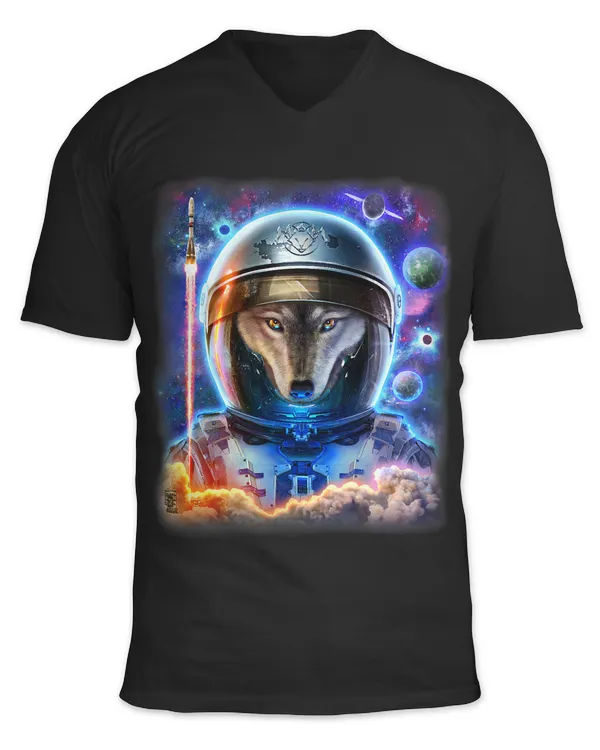 Astronaut Wolf on Space Shuttle to Explore the Universe