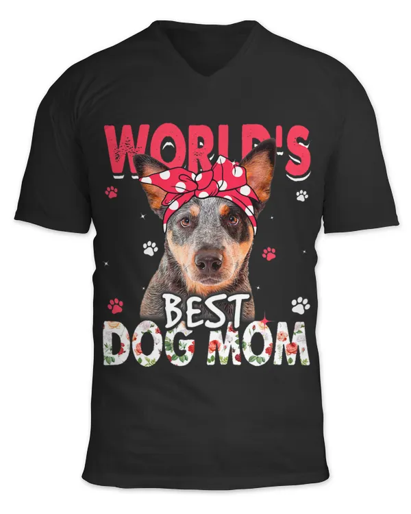 Womens Worlds Best Australian Cattle Dog Mom Funny Mothers Day
