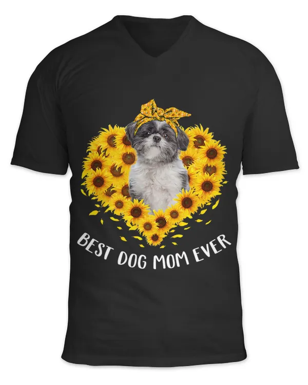 Lhasa Apso Mom Sunflower Dog Mom Women