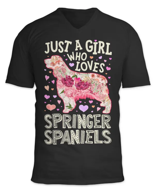 English Springer Spaniel Just A Girl Who Loves Dog Flower 147