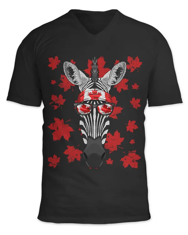 Canadian Zebra Patriotic Canada Flag Maple Leaf Pride