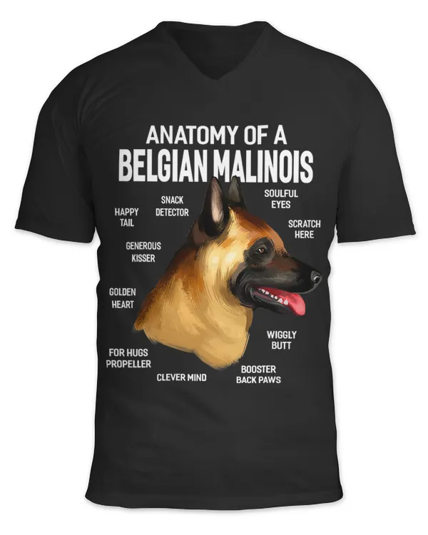 Dogs 365 Anatomy of a Belgian Malinois Dog Funny Gift 374