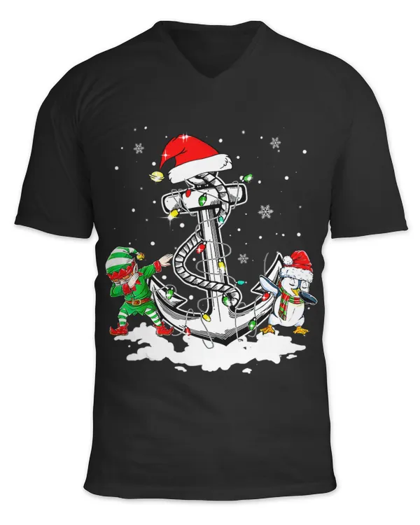 Anchor Boating Sailing Christmas Santa Hat Lights Gift 314