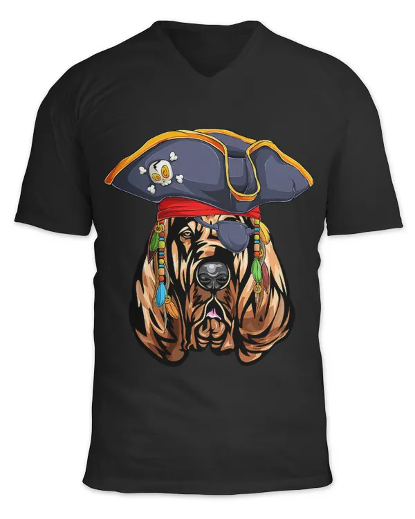 Bloodhound Pirate Funny Sleuthhound Dog 13