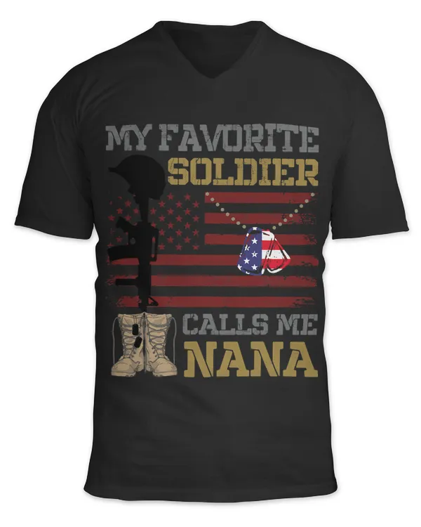 Grandpa Nana Tee My Favorite Soldier Calls Me Nana 1