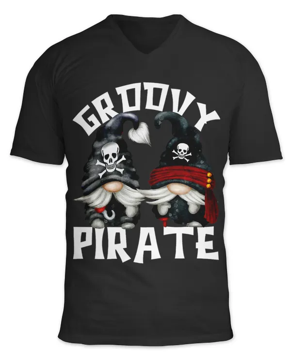 Groovy Gnomie Graphic For Women Men Funny Pirate Gnomes
