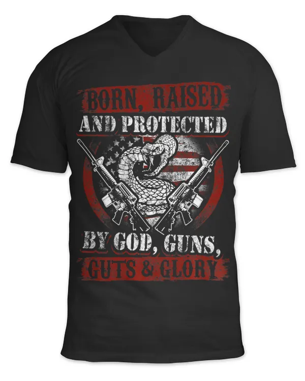 GUTS GLORY Fun 2nd Amendment Flag Guns Backside Premium