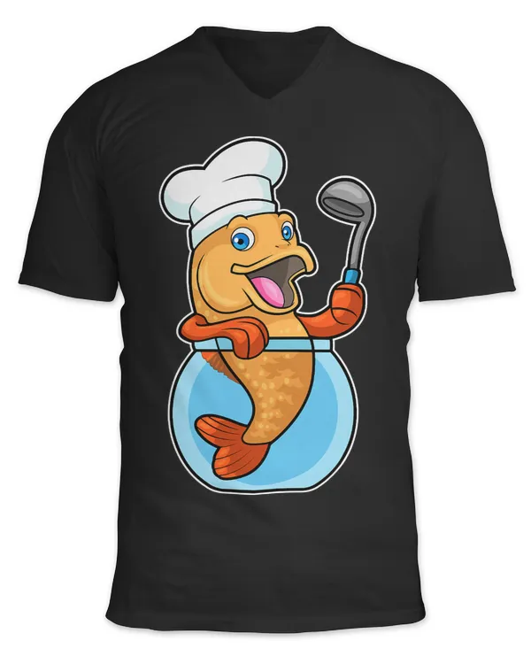 Fish Cook Chef hat Aquarium