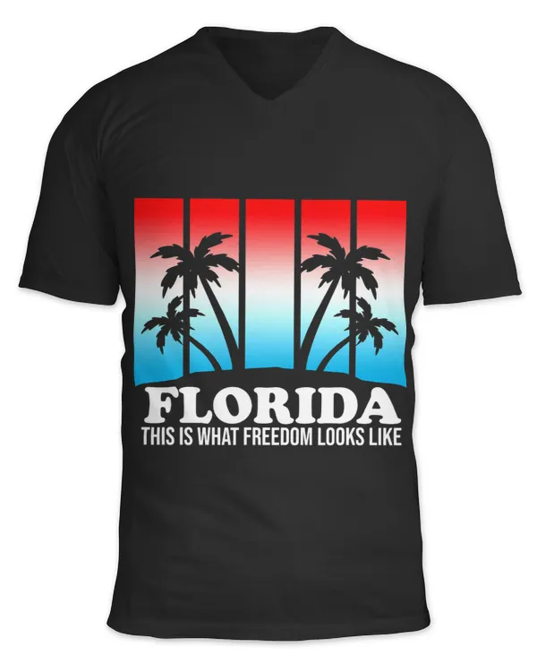 Florida This Is What Freedom Looks Like American Flag Beach