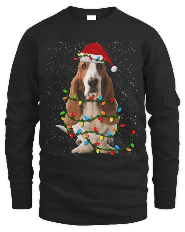 Basset Hound Christmas Funny Basset Hound Dog Lovers Gift Sweatshirt