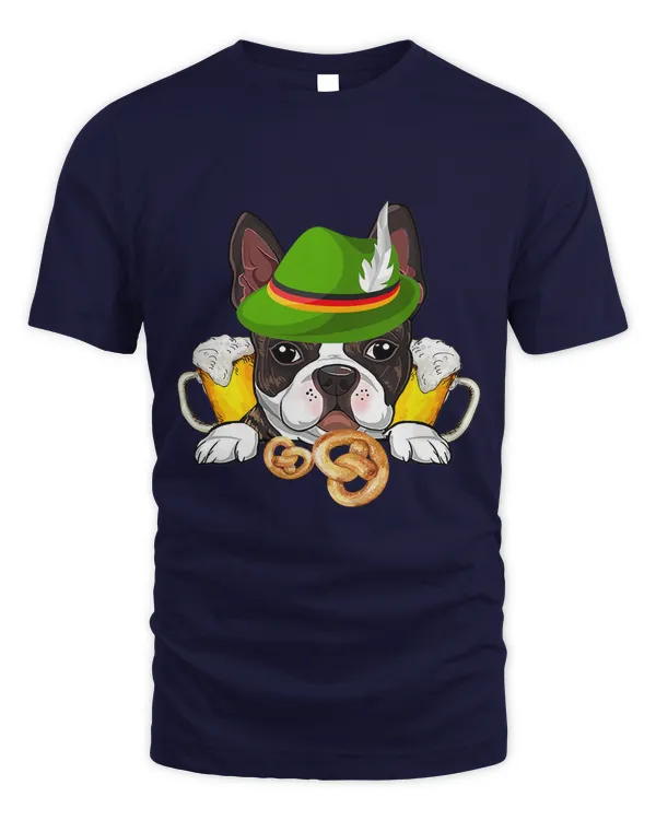 Funny German Lederhosen Boston Terrier Drinkers Oktoberfest38