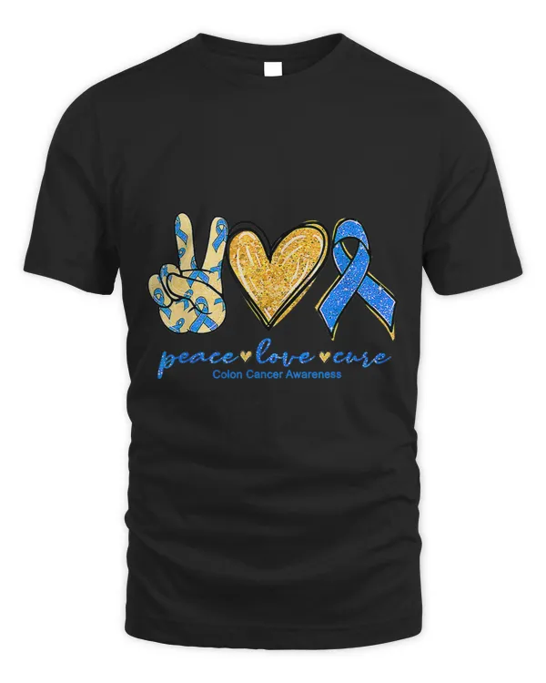 Peace Love Cures Ribbon Colon Cancer Awareness Supporter