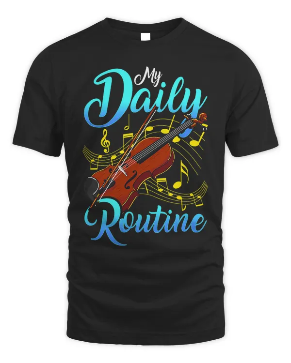Motivated Violin Player Art My Daily Routine Theory Practice