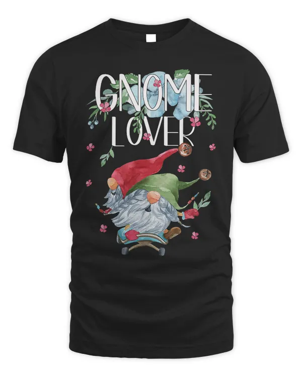 Funny Gnomes Floral Flower Motif For Hippies Unique Gnomie