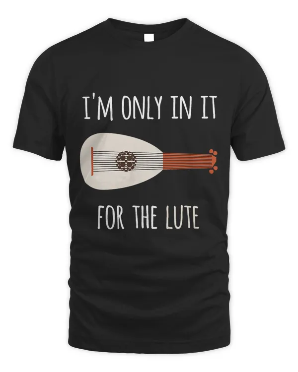 Lute player medieval instruments funny vintage