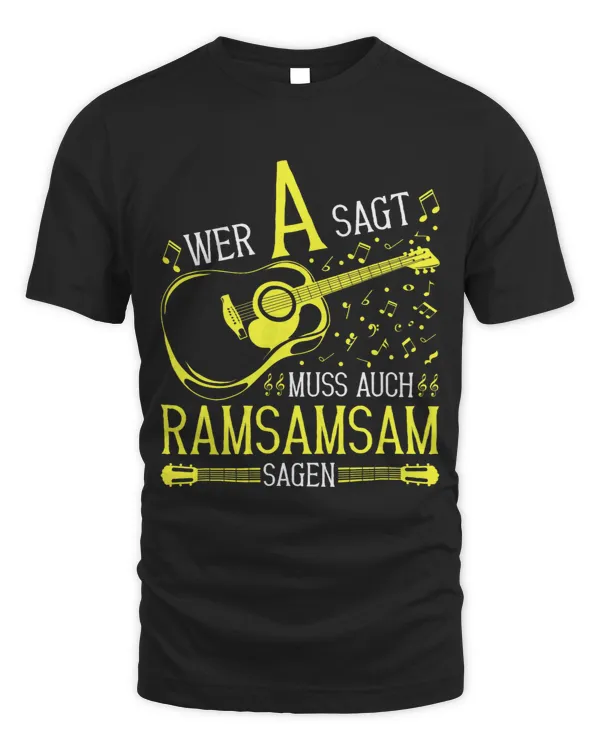 Who says A must also say RamSamSam guitar kindergartener