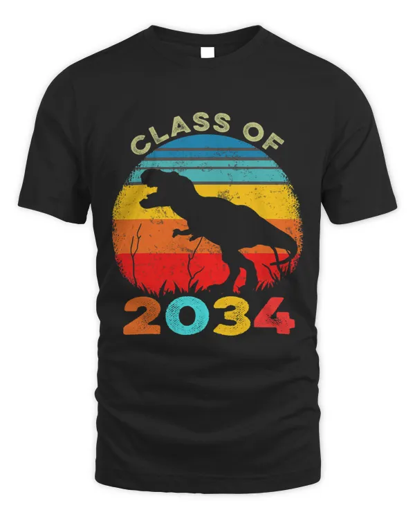 Class Of 2034 PreK Graduate Preschool Graduation T Rex