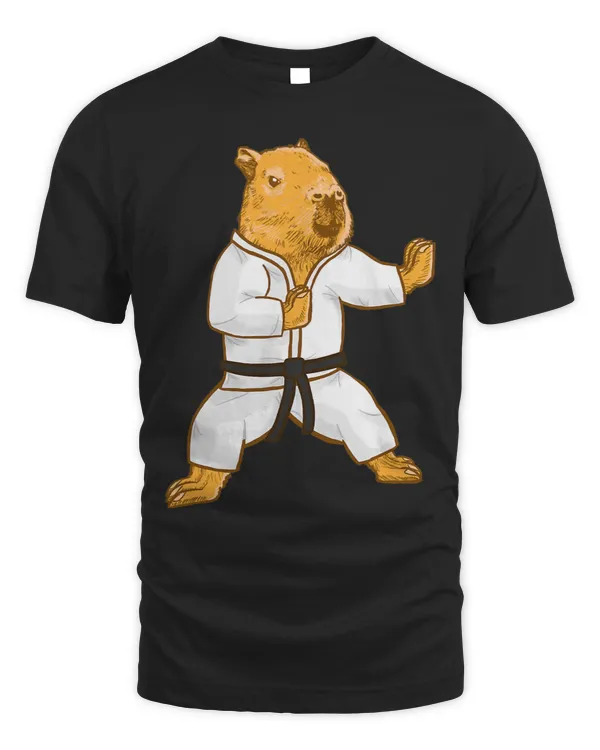 Funny Capybara Fighter Belt Material Arts