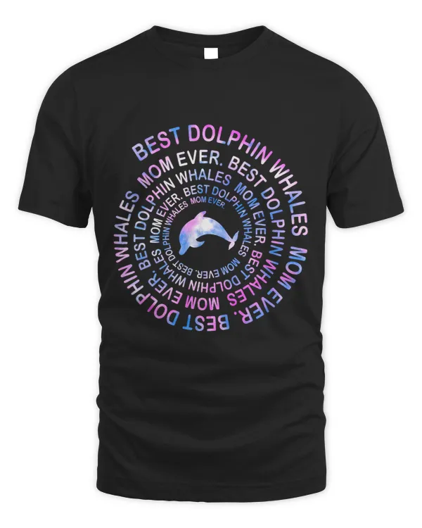 Funny Dolphin Whales Mom Spiral Tie Dye Gift Mothers Day