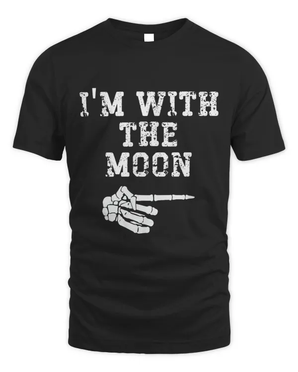 Im with the Moon Point Matching Couples Halloween