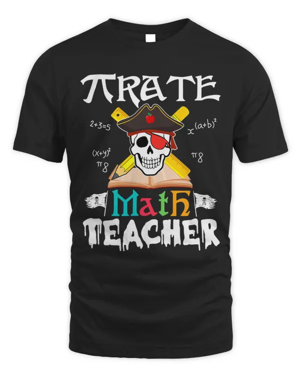 Funny Pirate Math Teacher Skull Pirate Halloween Costume