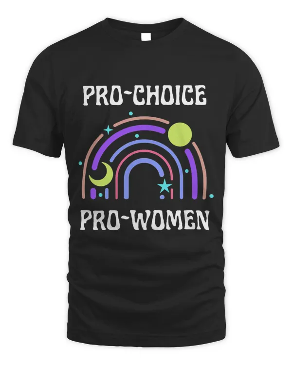 Pro Choice Pro Women Rainbow Moon Cute Stars Feminism