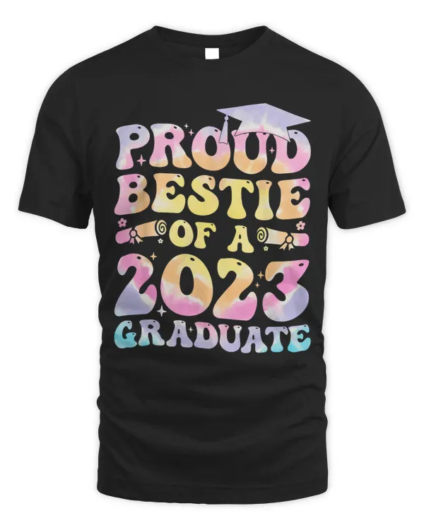 Proud Bestie Of A Graduate Senior Groovy Family College